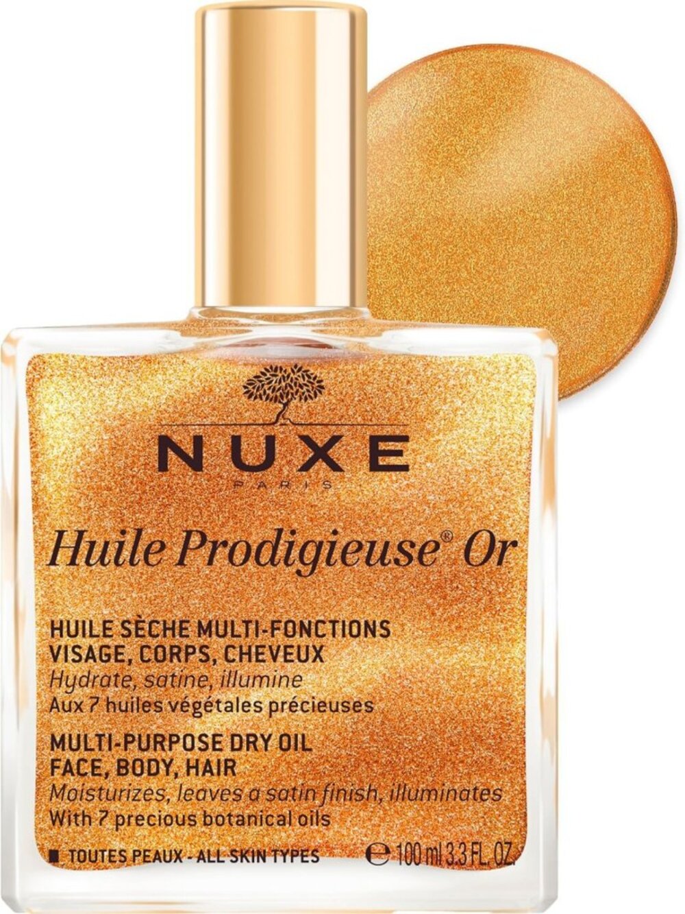 Shimmering Body Oil for Skin & Hair - Nourishing, Hydrating, Multi-Use Oil